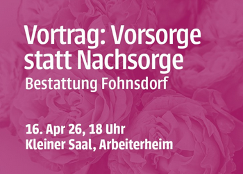 Vortrag: Vorsorge statt Nachsorge