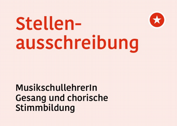 Stellenausschreibung MusikschullehrerIn